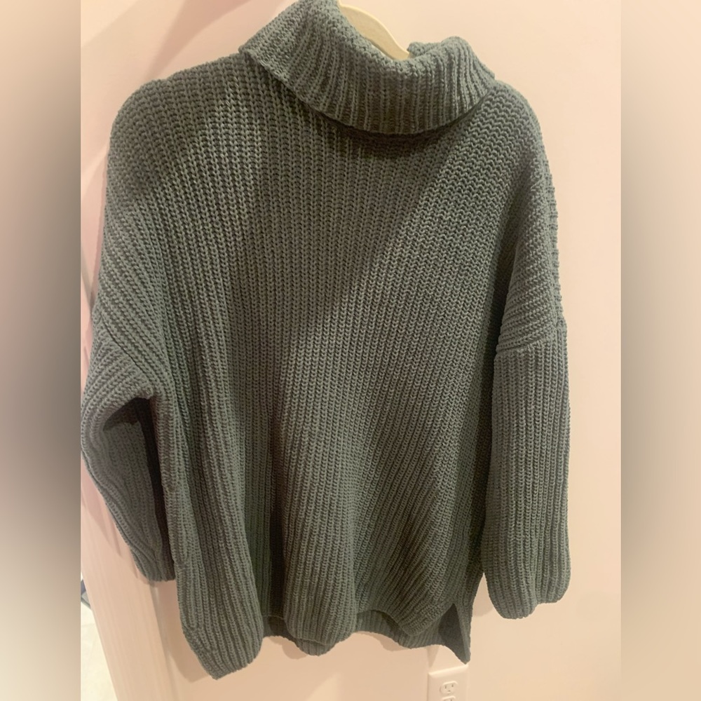A&F tunic chenille sweater